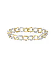 Rina Limor 14K Two-Tone 2.40 ct. tw. Diamond Link Bracelet