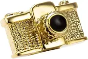 [A N KINGPiiN] an KINGPiiN Lapel Pin for Men Camera Brooch Suit Stud, Shirt Studs Men's Accessories Gold