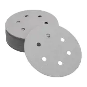 Sandpaper Round 150x150mm 400 Grit 50 Pcs White Hook & Loop Sanding Sheets