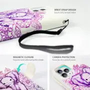 Tough On iPhone 13 Pro Max Case Magnetic Detachable Leather Elephant