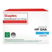 TRU RED Toner Cartridge Replacement for HP 124A (Cyan)
