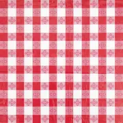 Table Cloth, 52" x 52", Square, Red (12 Each)