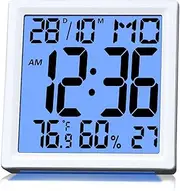 Timloon Digital Alarm Clock for Bedroom, Large Big Numbers Display with Backlight, Alarm, Temperature and Humidity, 12/24H, Snooze,℃/℉ Switching
