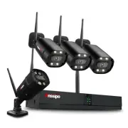 4K NVR Security Camera System Wireless, 8 Channel H.265+ NVR for 24/7 Record,...