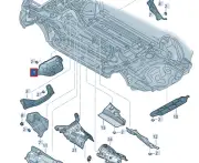AUDI RSQ8 4MN Bulkhead Heat Protection 4M0825621H NEW GENUINE