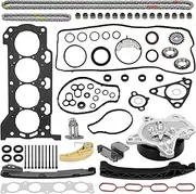 Head Gasket Set Water Pump Timing Chain Cylinder Head Bolts Kit Compatible with Toyota Corolla 2009-2016,fit for Scion xD 2008-2014,fit for Matrix 2009-2014,fit for 1.8 L,HS26515PT, AW6351, TK928