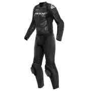 Mirage Lady Leather 2PCS Suit Black Black White