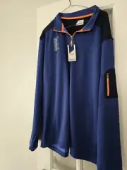 IZOD PERFORMX Zip Jacket Men's Blue Sz XXL New With Tags Lots Of Pockets