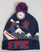 Skechers Boys Beanie Winter Hat Toboggan With Gloves One Size Epic Light-Up