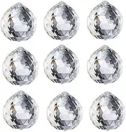 AIMALL 12PCS 30 MM Chandelier Clear Glass Prism Crystal Ball Pendant Sun-Catcher