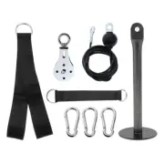 Pulley Cable Machine LAT Pull Up Down System DIY Set, 2m