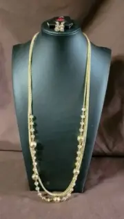 Paparazzi High Standards Gold Necklace And Earrings