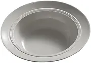 Generic Ceramic Pasta Plate Elegant Porcelain Serving Dish for Appetizers and Desserts Stackable Design Modern Grey Color for Home Dining and Entertaining