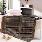 Iron Door Ingenious Light Simple 3D Warm Plush Fleece Blanket Picnic Sofa Couch
