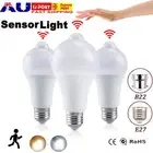1-10X E27 B22 PIR Sensor Motion Smart LED Light Bulb 12-15W Globe Lamp 110V-220V