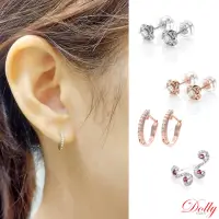 在飛比找momo購物網優惠-【DOLLY】輕珠寶 鑽石耳環任選