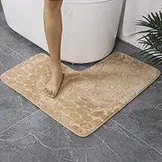 Corner Shower Mat, 31.5 x 31.5 L Shape Non-Slip Shower Mat Outside, Absorbent Soft Bath, Machine Washable Bathroom for Home Hotel, Outside, Corner