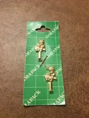 NIP 2 Pack Decorative TEDDY BEAR Picture Hooks From Italy