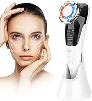 ANLAN Face Massager for Skin Care,Beauty Device Multi Anti-wrinkle High-Frequency EMS Facial Lifting Toning with Red/Blue Machine,Skin Rejuvenation and Tightening