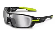 KOO Open Cycling Sunglasses Small Black/Lime SMOKE MIRROR/CLEAR Italy ZEISS Kask