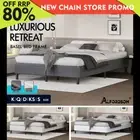 ALFORDSON Bed Frame Queen Double King Single Platform Base Wood Fabric Boucle