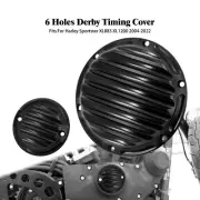 Black Derby Timing Timer Cover Fit For Sportster XL XR Iron 883 1200 2004-2019