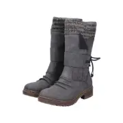 Rieker Stiefel Stiefelette Stiefeletten Boots Winterstiefel grau TEX Z4783