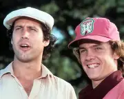8x10 photo of Chevy Chase & Michael O'Keefe in "Caddyshack". Free Shipping!
