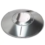 Patio Heater Reflector Shield, Propane Outdoor Heaters Replacement Part - Top Dome, 3-hole Mount, 3