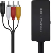 HDMI to Svideo Converter HDMI to Audio Video Converter HDMI to RCA Adapter with