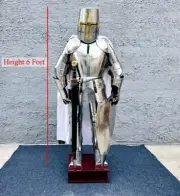 Medieval Templar Knight Armour Suit Halloween Crusader Suit Of Armour Costume