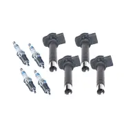Bosch 4 Spark Plugs+4 Ignition Coil for Audi A3 8P A4 B7 A5 A6 C6 C7 Q3 TT I4
