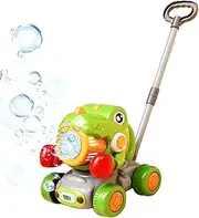 Bubble Lawn Mower | Automatic Dinosaur Bubble Machine Blower | Interactive Leakproof Waterproof Game for Girl Boy Aged 3+ Backyard Playground Beach Fun