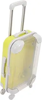 ifundom Mini Trolley Case Suit Small Miniature House Doll Trunk Girl for Babies Mini Luggage Cases Girl Birthday Present Traveling Case Mini Case Plastic