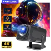 4K Android 11 Projector Native 1080P390ANSI Dual Wifi6 Cinema PROJECTOR