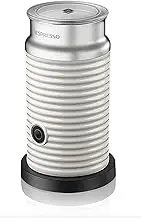 NESPRESSO Aeroccino3 Milk Frother Electric Milk Frother for 120ml Creamy Milk Foam and 240ml Hot Milk, White