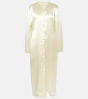[The Row] The Row Iside satin maxi dress AU 10 white