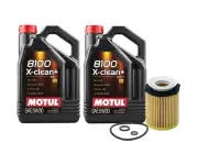 10L Motul 8100 X-CLEAN + 5W30 Wix Filter Motor Oil Change Kit API SN/CF