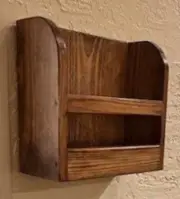 Solid Wood Restaurant Diner Pub Menu Holder Heavy Duty - Brown Stain