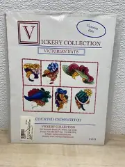 Vickery Collection Victorian Hats Cross Stitch Craft Book