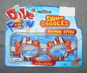 Ja-Ru Childs Fish Swim Goggles W Adjustable Strap & Nose Strap
