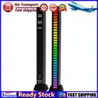 LF# USB 5V APP Sound Control Light RGB 32 LED Pickup Lamp Bar (Black)