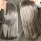Ash Blonde Bob Human Hair Wigs for Women Grey BOB Wig 13x4 Lace Frontal Wig