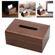 Walnut Paper Holder Drawer Box Napkins for Case with Removable Lid for Office Ho