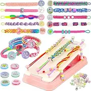 Jasonwell Friendship Bracelet Making Kit - String Bracelets Maker Craft Birthday Christmas Girls Gifts Ideas DIY Kids Craft Kits Bracelet String Making Kit Toys for Gifts Kids Age 6 7 8 9 10 Years Old
