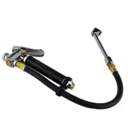 Dual Head Chuck Inflator with 12" Air Hose | Tire Gauge Auto Motorcycle Car RV