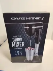 NEW Ovente Electric Drink Mixer - 15oz Stainless Steel Cup With Extendable Shaft