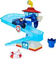 Paw Patrol Adventure Bay Bath Playset with Light-up Chase Vehicle tub