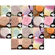 Valentines Day Clear Soap Stamp Block Love Pattern Acrylic Soap Stamp Block