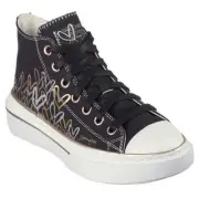 Skechers Women's JGoldcrown Cordova Classic Chic Love Black/Multi Low Top Sne...